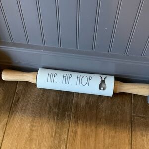 Rae Dunn White - Easter Rolling Pin with Bunny Design